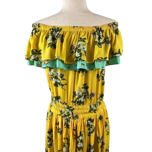Matilda Jane Brilliant Daydream Hooked on a Feeling Yellow Floral Dress Medium - Picture 6 of 11